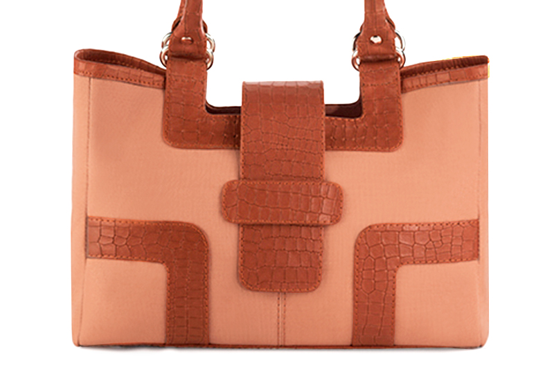 Terracotta orange dress handbag for women - Florence KOOIJMAN